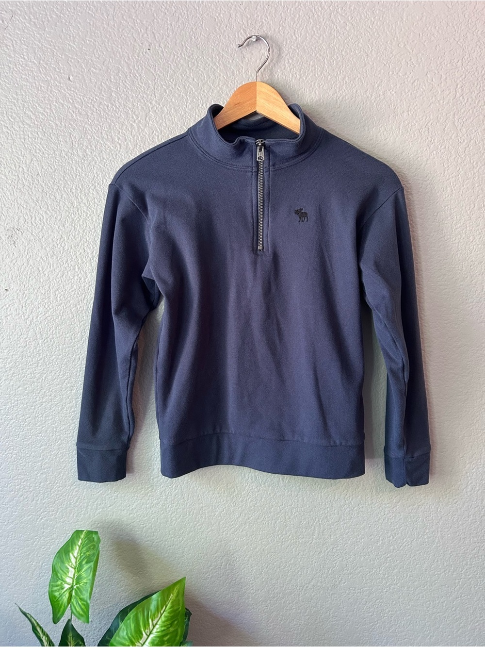 abercrombie kids Navy Half-Zip Sweater